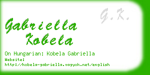 gabriella kobela business card